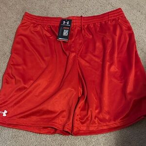 Under Armour Men's Vibrant Red Sports Shorts